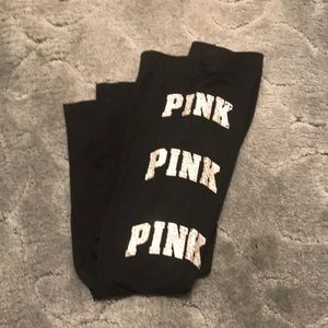 Sparkly black Pink leggings